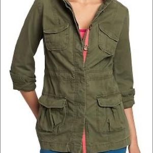 Old navy sage green khaki coat